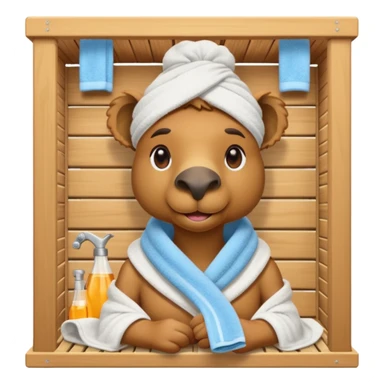 Camel in sauna sticker