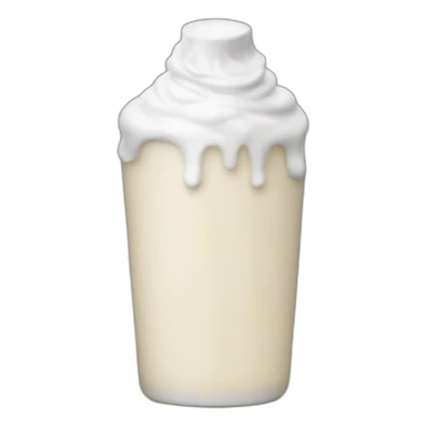 sad sour cream bottle sticker