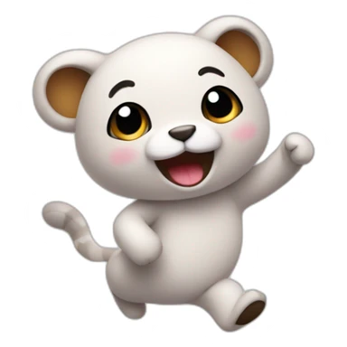cute animal doing a dance sticker