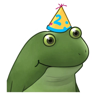 21 birthday cake sticker