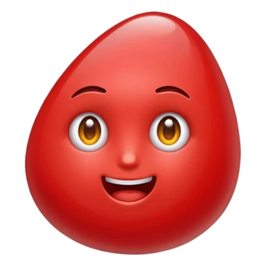 Emoji de una piedra rubí rojo sticker