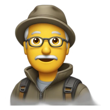 Middle aged surly birder sticker