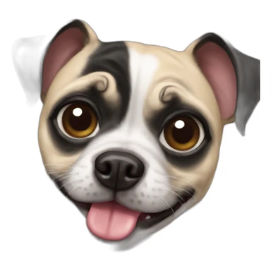a pug rat terrier sticker