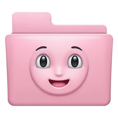 pastel pink empty folder aesthetic sticker