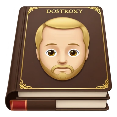 Dostoyevsky book sticker