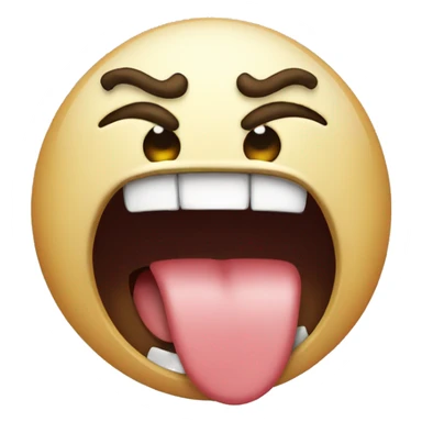 angry tongue sticker