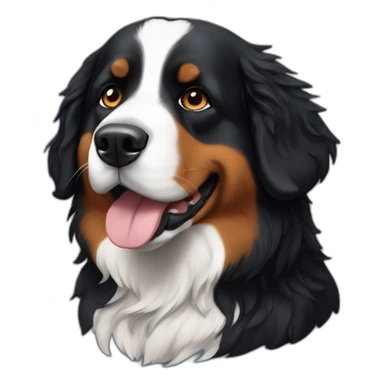 Astronaut Bernese mountain dog sticker