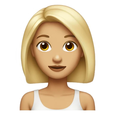 Blonde brown eyed sticker