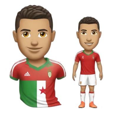 Ronaldo avec un maillot du Maroc  sticker