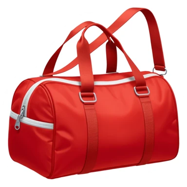 sac de sport rouge sans motif sticker