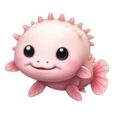 Cute little Chubby Axolotl  sticker