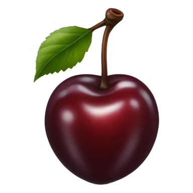 dark red cherry sticker