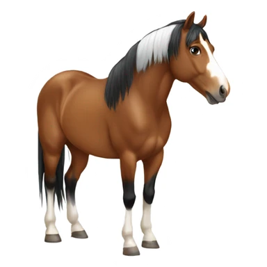 Pinto horse sticker