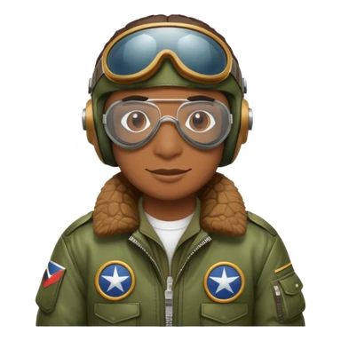 crocodile bomber pilot with goggles and a bomber jacket sticker