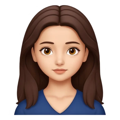 A pretty bratz genmoji of a girl looking like Alia Bhatt (bollywood actress) sticker
