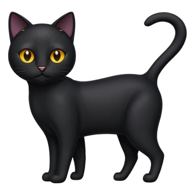 no-tail-all-black-cat-body-no-tail sticker