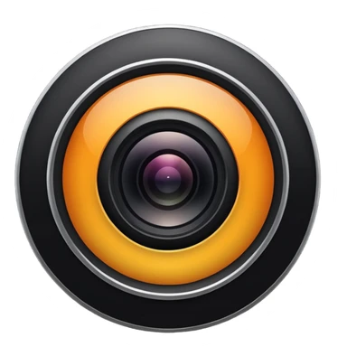 create a black hail camera aperture emoji sticker