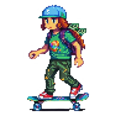 money riding a skateboard sticker