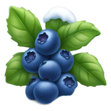Blueberry bush with snow sticker