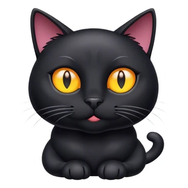 cat black sticker