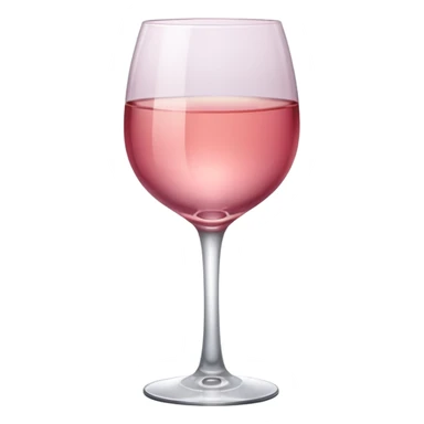 glass of rose wine sticker