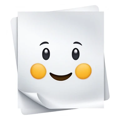 A4 paper sheet sticker