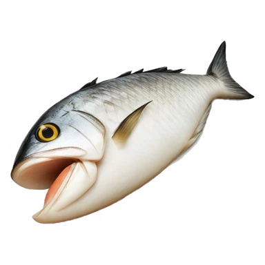grilled white fish steak sticker