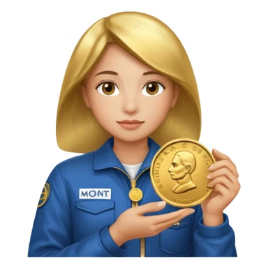 coin  monet avia aircraft sticker