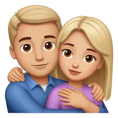 dom and layla hugging sticker