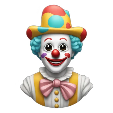 Statue of a clown sticker