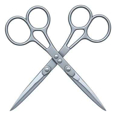 Two sissor intersect sticker