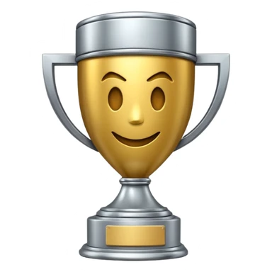 trofeu escrito "PANIC" sticker