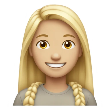 blonde girl smiling outdoors with autism sticker