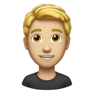 a white guy ask him self sticker