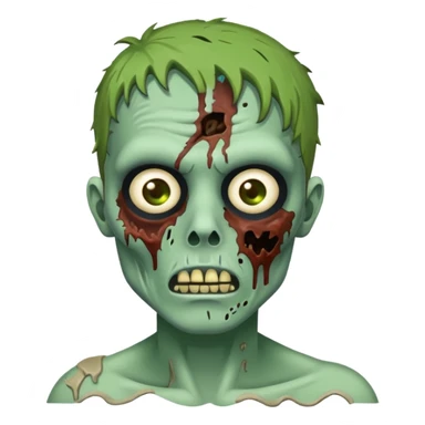 zombie doing it’s skin care sticker