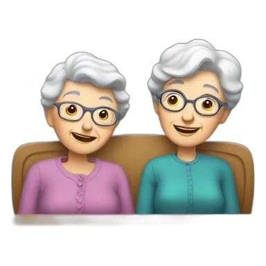 Granny with a friends sticker
