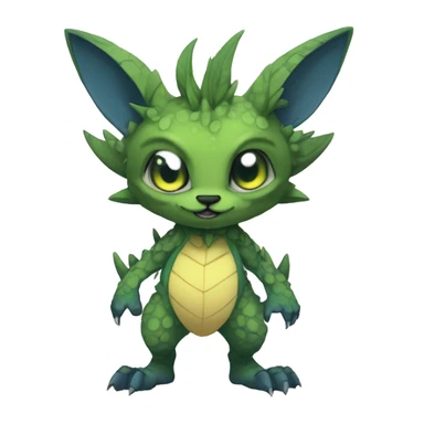 Anthro cool edgy Vernid-WickerBeast-Fakémon Full Body sticker