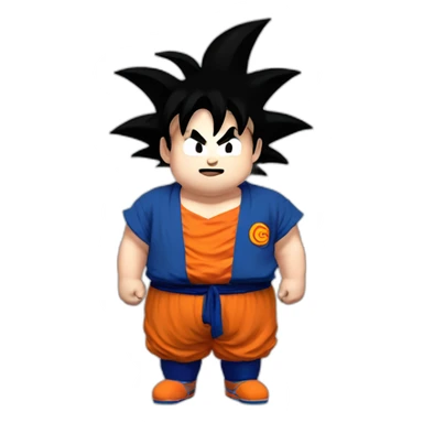 big fat obese goku sticker
