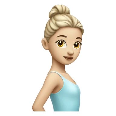 Ballerina with light blue sticker