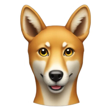 A dingo giving an ok symbol sticker