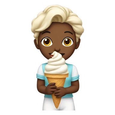 camille eating ice cream  sticker