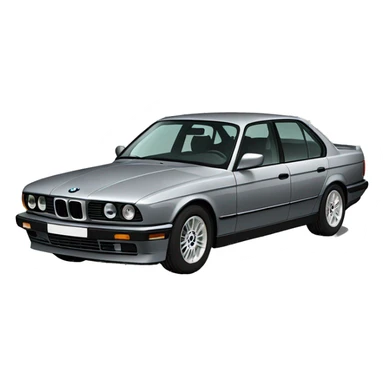 Grey BMW e34 sticker