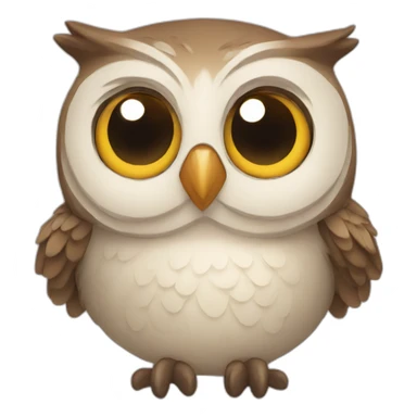 Happy owl sticker