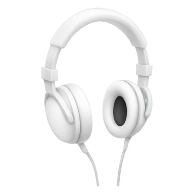 white warm headphones sticker