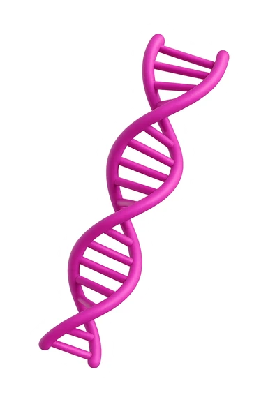 DNA 3D MAGENTA FLUTTUA IN ARIA sticker