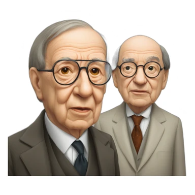 jorge luis borges with umberto eco sticker