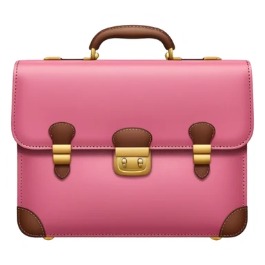 pink business briefcase sticker