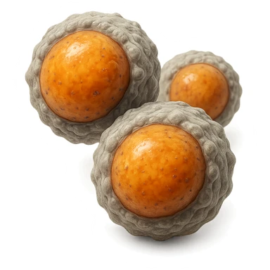 stubborn fat cells, hyper realistic style, cellular details, clinical atmosphere, white background sticker