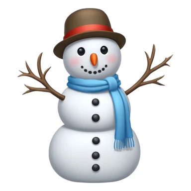 snowman with outfits  sticker