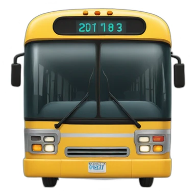 H2 named bus sticker